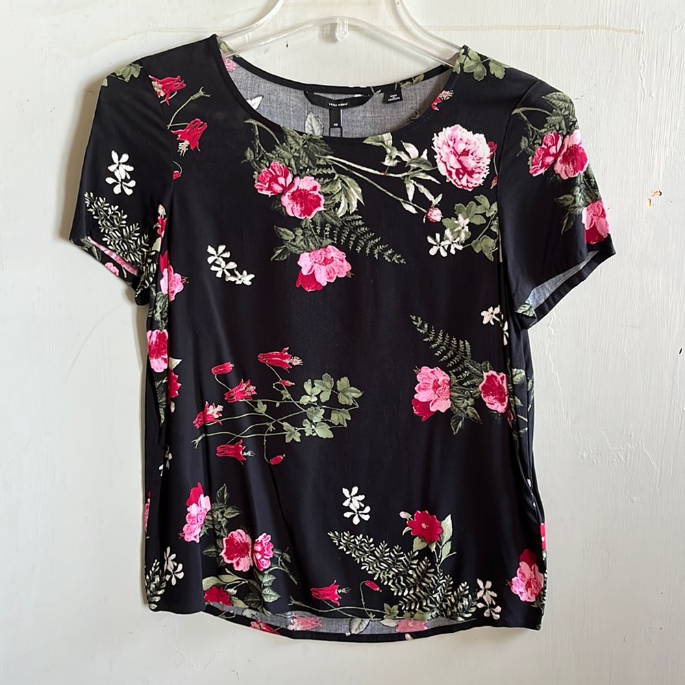 Vero Moda Simplu Easy Short Sleeved Top - XS